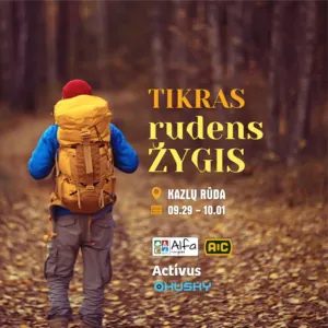 Tikras rudens žygis - rugsėjis 2023